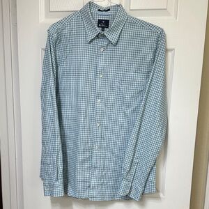 Ben Sherman Green and Blue Plaid Dress Shirt